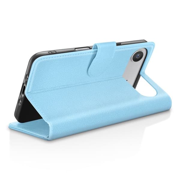 Pungetui - ZANAÉ - iPhone 17 Air - Lys blå - Video-understøttelse - Magnetisk flap Blå