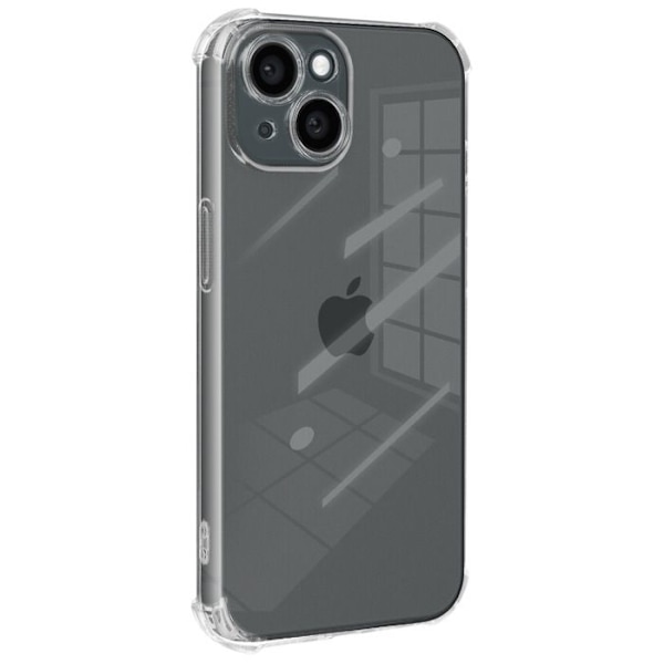 Coque Antichoc - MAYAXESS - iPhone 15 - Transparent - Forstærkede hjørner - Letvægtsdesign Transparent