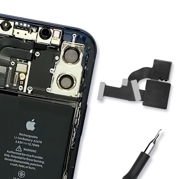 Nappe i2C Takakameran korjaus iPhone 12 Musta Svart