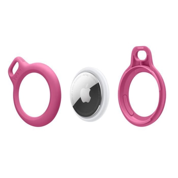 Twist and Lock AirTag-fodral med Tether Belkin Pink
