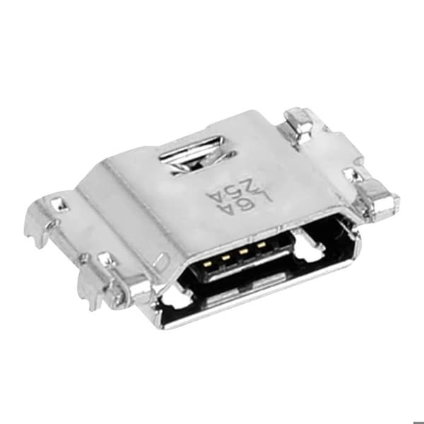 Latausliitin - AVIZAR - Samsung Galaxy A6/A6 Plus - Micro-USB - Musta - 20g Sort