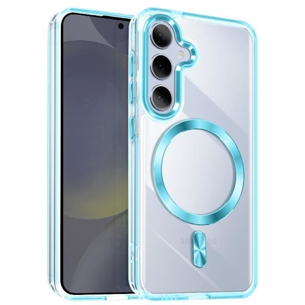 Coque MagSafe til Samsung S24 Plus og S25 Plus Bag Crystal Farve Blå Blå