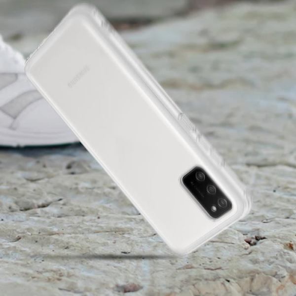 Kuori - Samsung - Galaxy A02s - Pehmeä Silikoni - Ultra-ohut - Läpinäkyvä Valkoinen Klar vit