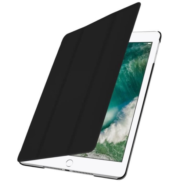 Housse iPad 9.7 - AVIZAR - Etui Clapet Folio - Video Stativ - Tastatur - Soft Touch Beskyttelse Svart