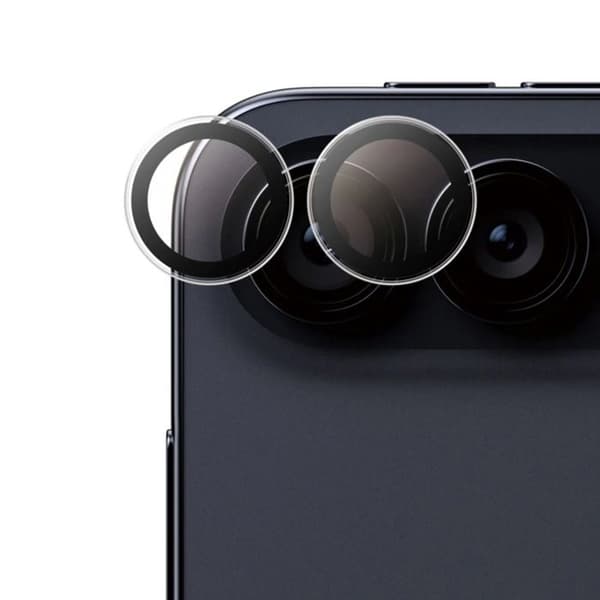 iPhone Duo -suojakamera asennusapurin kanssa, Panzer Glass musta / läpinäkyvä