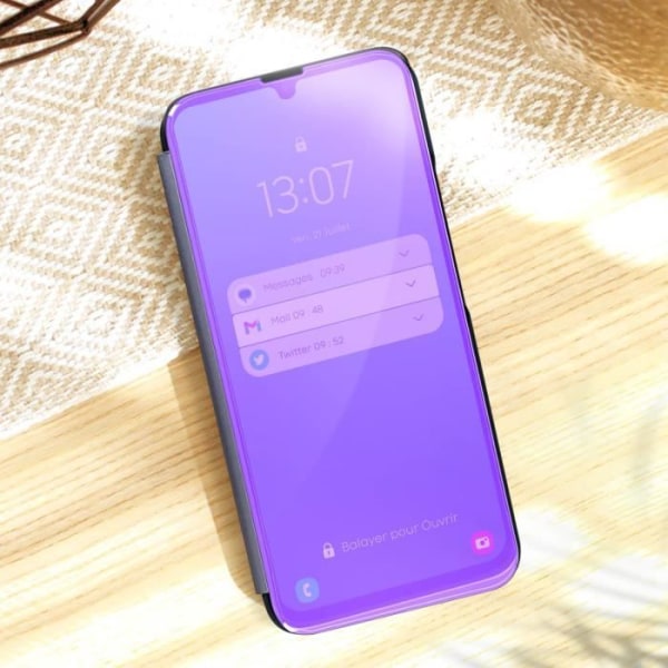 Spegelfodral kompatibel med Samsung A34 5G Purple Fodral