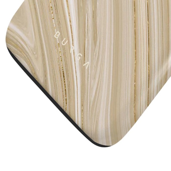 Elegant etui til iPhone 13 Pro, fuld glam mønster, Burga guld. Gul