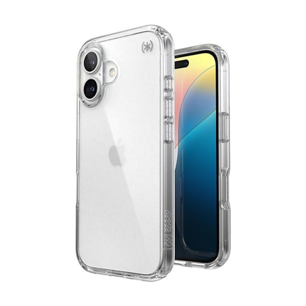 Clear Speck Presidio Perfect Cover til iPhone 16 (Klar)