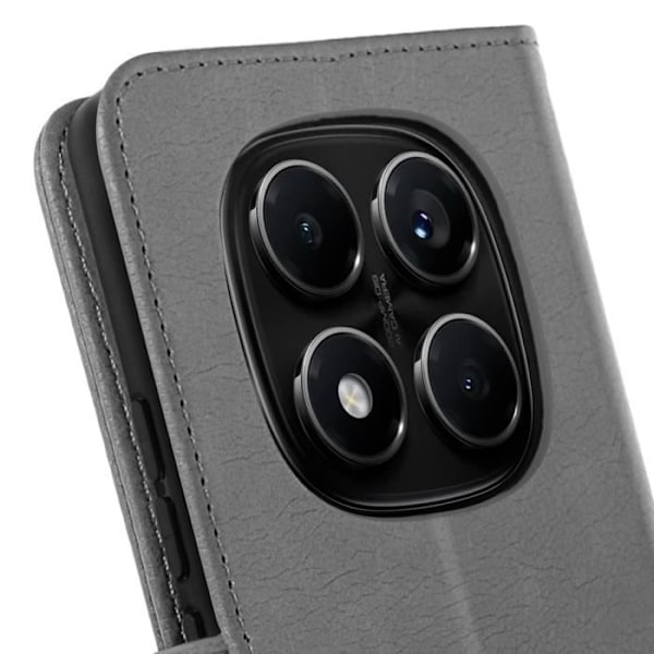 Redmi Note 14 Pro ja 14 Pro Plus -tasku, lompakko ja tuki, harmaa Grå