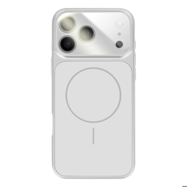 MagSafe-skal för iPhone 17 Pro Max Hårt med Glas Skydd Kamera Silver Grå