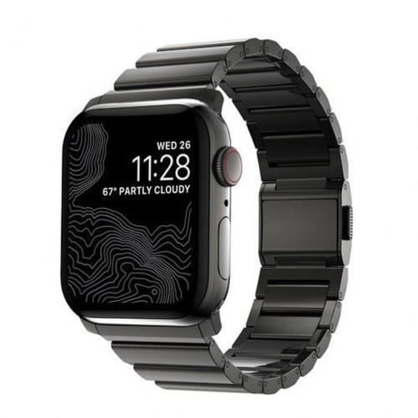 Ranneke V2 Apple Watchille 1-9 ja SE 42-44-45mm Nomad Dark Grey Grå