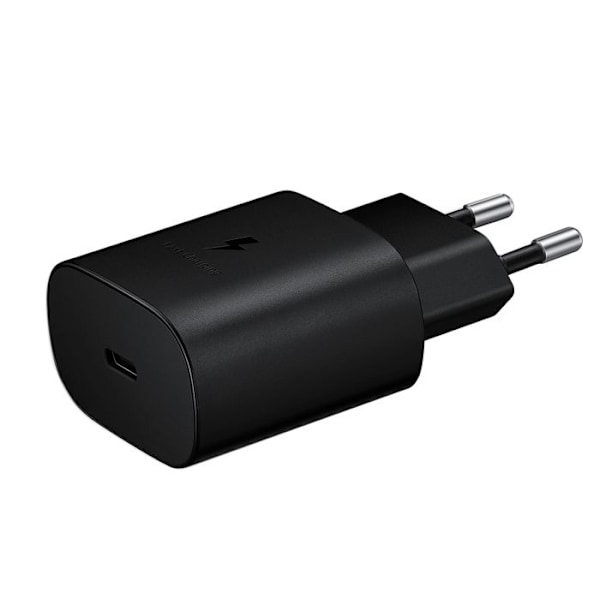 Nätladdare USB-C Strömförsörjning 15W Snabbladdning Original Samsung Black
