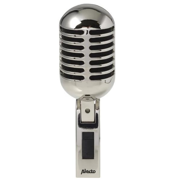 Alecto UDM-60 - Retro-mikrofoni, kromi Krom