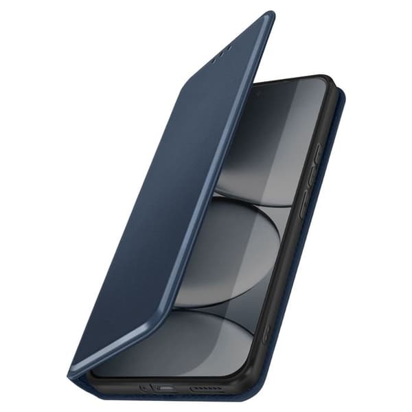 Foliofodral för Redmi Note 15 Pro 5G med kortfack och ställfunktion Mörkblå Blå