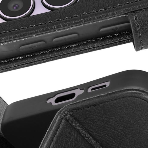 Taske til Samsung Galaxy A55 5G - AVIZAR - Pung og videoholder - Sort Svart