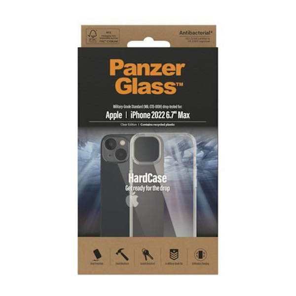 Coque - PanzerGlass - HardCase - iPhone 14 Plus - Transparent - Högt skydd mot fall Transparent