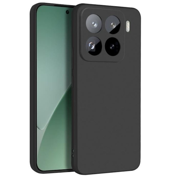 Xiaomi 15 Pro Pehmeä Silikonikuori Mattamusta Svart