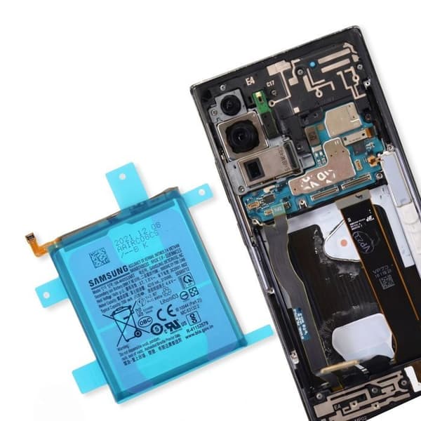 Batteri Klæbende Tape til Samsung Galaxy Note 20 Ultra Dobbelt-Sidet Transparent Vit