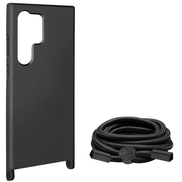 Taske til Samsung Galaxy S24 Ultra - AVIZAR - Corda - Justerbar ledning - Sort Svart