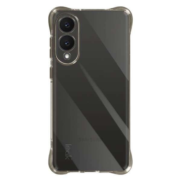 Coque - Samsung Galaxy S25 Edge - Silikone - Stødabsorberende - Sort Transparent Svart