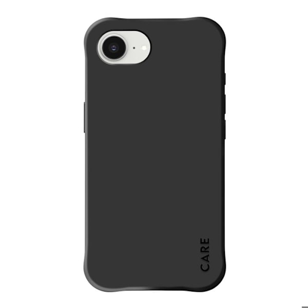 Coque MagSafe til iPhone 16e Silikone Anti-Fald 2.4m Samba Panzer Glass Sort Svart