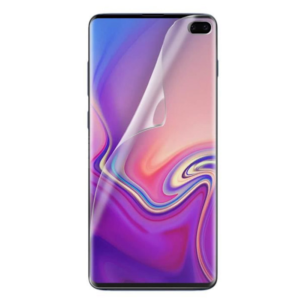 Skyddsfilm - AVIZAR - Galaxy S10+ - Flexibel - Transparent - Reptålig Transparent