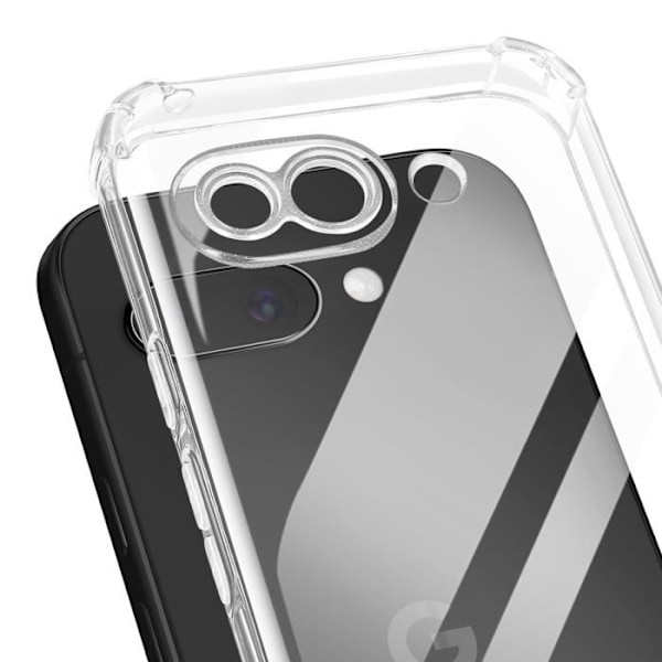 Pohjakuori Google Pixel 9a Iskunkestävä joustava Vahvistetut kulmat kirkas Transparent