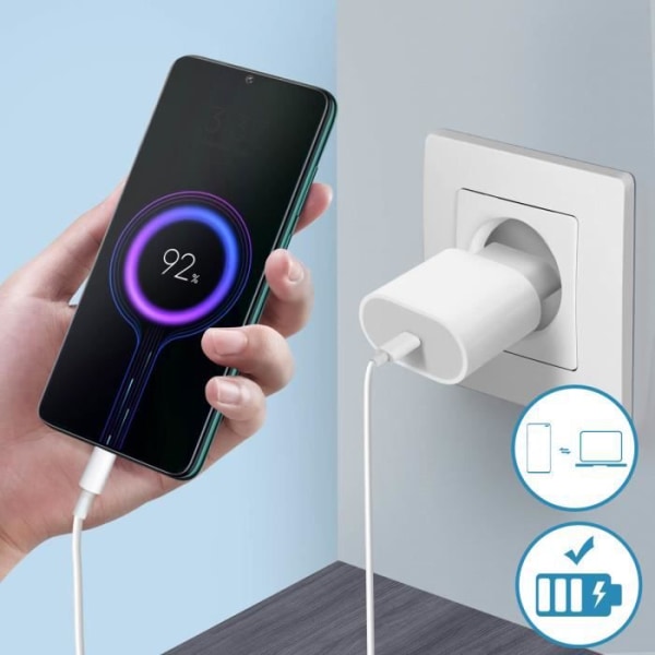 Laddningsanslutning - Xiaomi - Redmi Note 8 Pro - USB typ C - Jack 3.5mm - Inbyggd mikrofon Svart