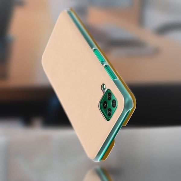 Lompakkokotelo - AVIZAR - Huawei P40 Lite - Kulta - Täysi suoja - Korttitila Gult guld