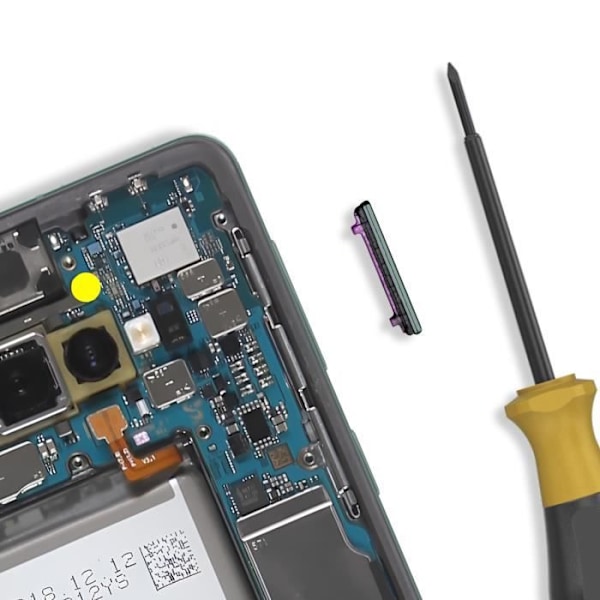 Volymknapp för Samsung Galaxy S10 och S10 Plus - AVIZAR - Grön - Vikt: 9 g Grön