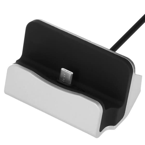 Smartphone-dockningsstation - AVIZAR - Ladda & Synkronisera - USB Typ C - Kompakt - 1A