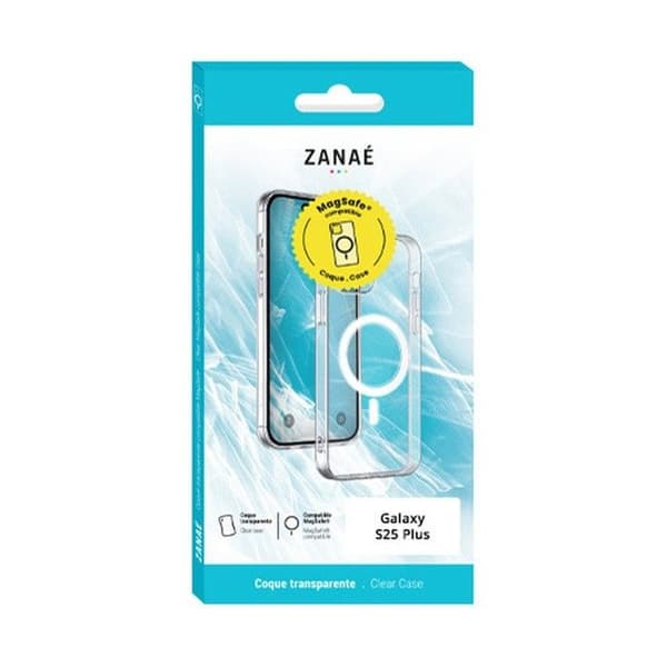 Skyddsskal - ZANAÉ - Galaxy S25 Plus - Transparent - MagSafe - Stötsäker Transparent
