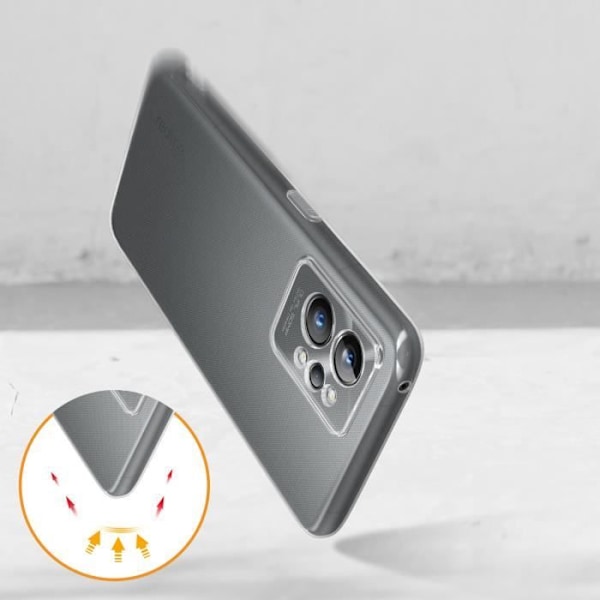 Skyddsskal - AVIZAR - Realme GT 2 Pro - Mjuk - Transparent - Tunn och lätt Transparent