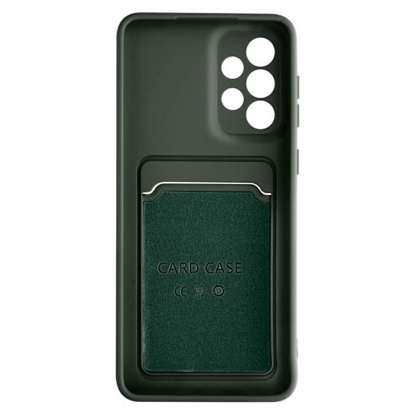 Samsung Galaxy A33 5G Skyddsfodral - FORCELL - Mjuk silikon - Grön - Kortförvaring Grön