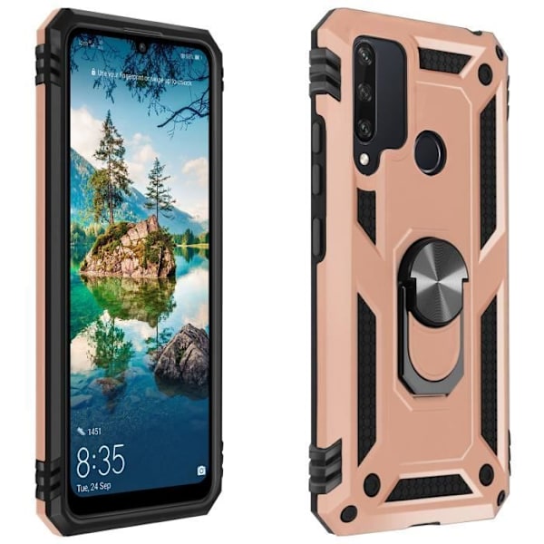 Coque - Huawei - Y6p - Antichoc - Bi-matière - Stöd för video roséguld Rose guld