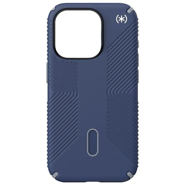 iPhone 15 Pro Case Presidio2 Grip Clicklock Speck Midnight Blue Blå