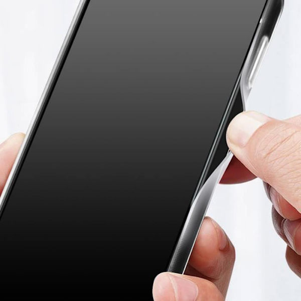 Cover til iPhone 14 Pro Silikone Gel og gennemsigtig 9H hærdet glasfilm Vit