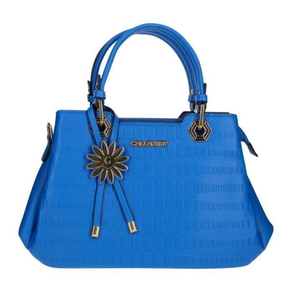 Gallantry Paris Marguerite Blue geometrisk handväska - 3 fack - avtagbar axelrem Blå
