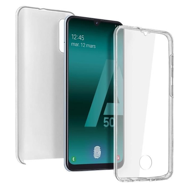 Skyddsfodral - AVIZAR - Samsung Galaxy A50 - 360° skydd - Ultratunt - Transparent Transparent