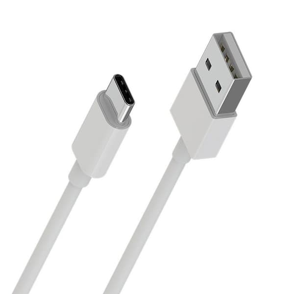 USB-A kabel - BOROFONE - USB-C - 1 m - Opladning og dataoverførsel - Hvid Hvid