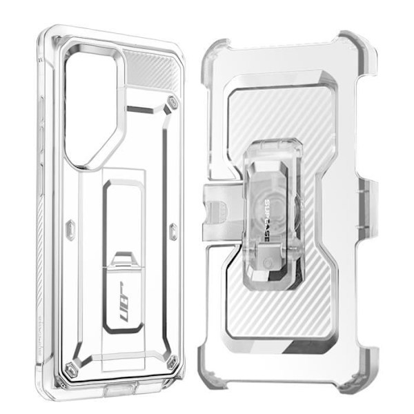 Helkroppsfodral för Samsung Galaxy S24 Ultra Shockproof med Kickstand Supcase Transparent Transparent