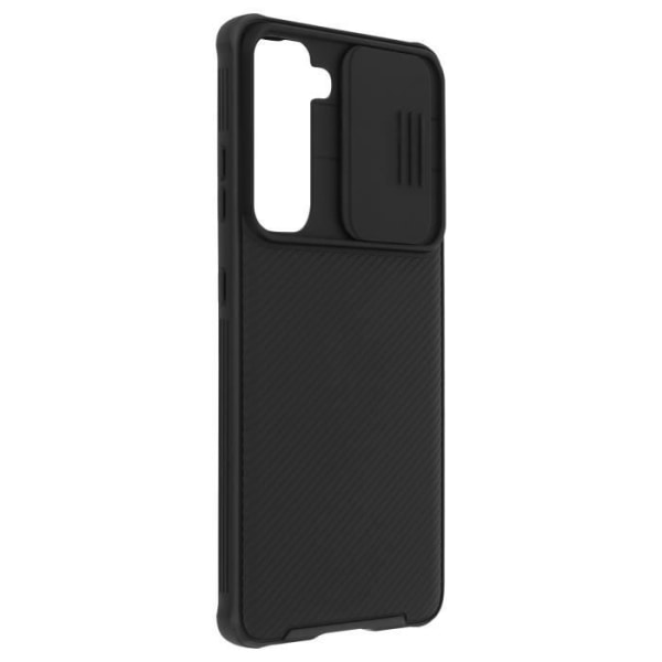 Fodral till Samsung S21 Plus kameraskydd Ribbed Finish CamShield Pro Nillkin Black Svart