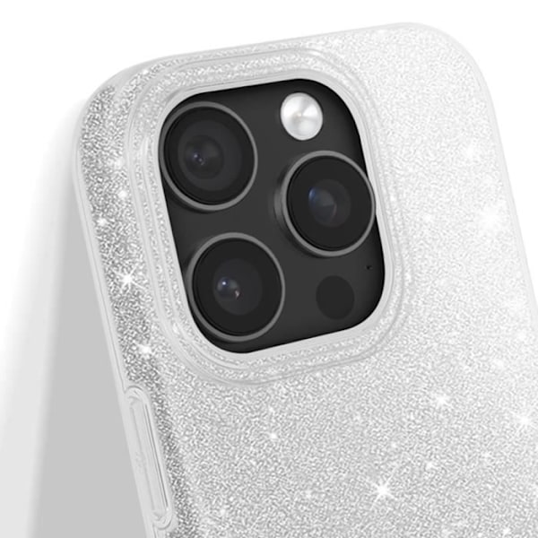 Iphone 16 Pro: Kestävä Hohtava Hopea Seppelin Suojakuori Grå