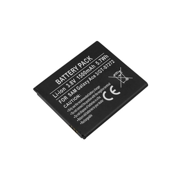 Batteri 1500mAh til Samsung Galaxy Ace 3 og GT-S7272 Li-ion 3,8V