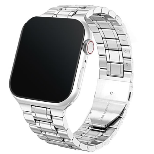Armband för Apple Watch 41 mm / 40 mm / 38 mm svart rostfritt stålnät