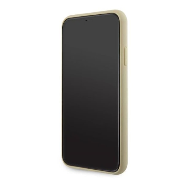 Baksidan för iPhone 11 Pro Max Dekorerad med Små Stenar Guess Guld Gul
