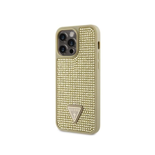 Cover til Apple iPhone 15 Pro Triangle Diamond Guess Gold Gul