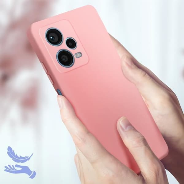 Skal - AVISERA - Redmi Note 12 Pro - Semi-hård silikon - Stötskydd - Rosa Rosa