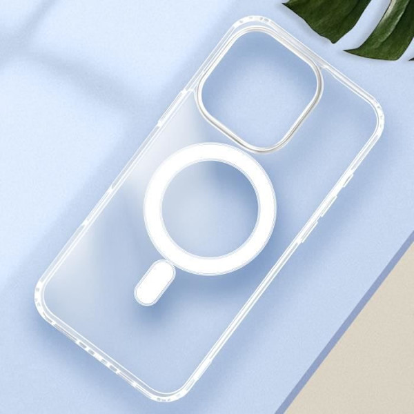 MagSafe Fodral för iPhone 16 Pro Max Polycarbonate Contour Silikon Transparent Transparent