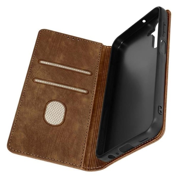 Samsung Galaxy A15 5G - AVIZAR - RFID-suoja - Pehmeä - Ruskea - Magneettinen kastanj